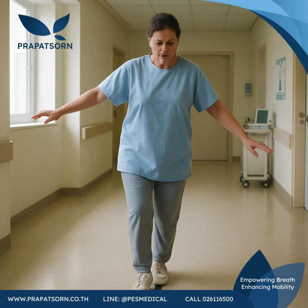 Berg Balance Scale : มาตรวัดสมดุลที่เชื่อถือได้สำหรับผู้สูงอายุและผู้ป่วยโรคหลอดเลือดสมอง 1 PR POST 1 1 Prapatsorn Medical เครื่องมือกายภาพบำบัด และตรวจปอด