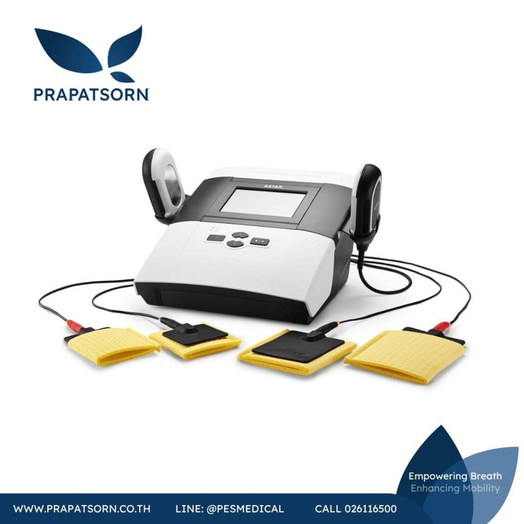 เครื่องกระตุ้นกล้ามเนื้อด้วยไฟฟ้า Prapatsorn Medical เครื่องมือกายภาพบำบัด และตรวจปอด